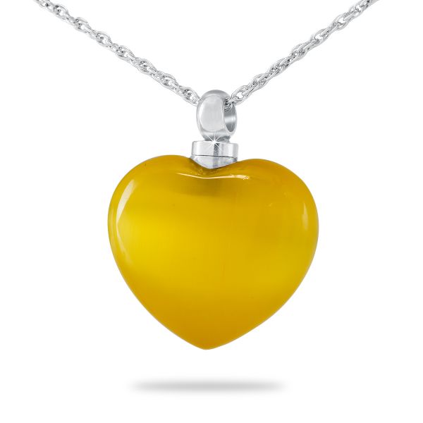 Glass Heart Necklace