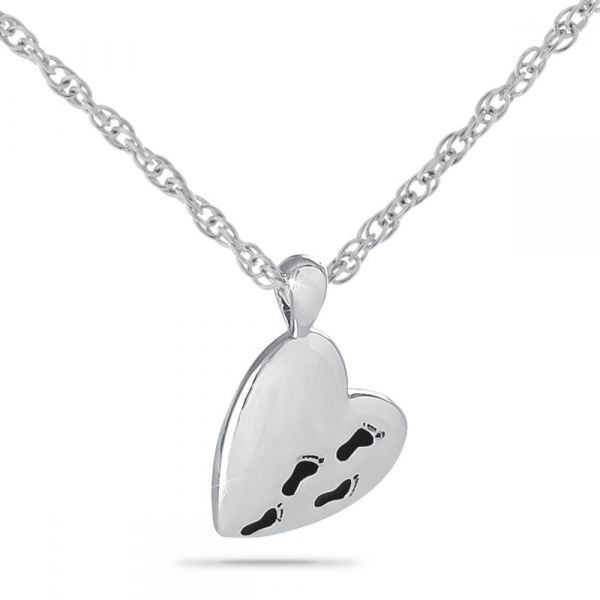 Footprints Prayer Necklace