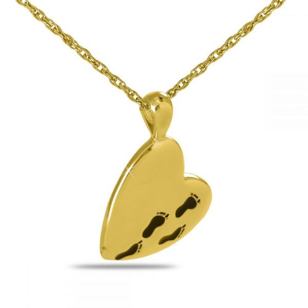 Footprints Prayer Necklace