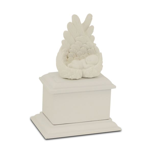 Heaven's Care Infant Urn (White Base)